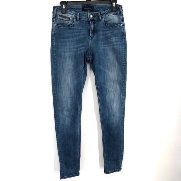 SCOTCH & SODA Maison Scotch Jeans La Bohemienne Mid Rise Skinny 28 Stretch Denim - Picture 1 of 8